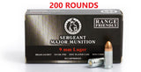 200 ROUNDS 9 MM LUGER 115 GR BJB ZINC PLATED STEEL